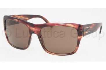 Image of Prada PR02MS Progressive Sunglasses - Chestnut Frame / 58 mm Prescription Lenses, ZW08C1-5817