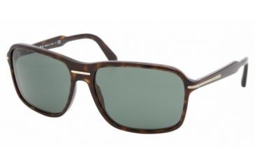 Image of Prada PR02NS Progressive Sunglasses - Havana Green Frame / 61 mm Prescription Lenses, 2AU3O1-6116