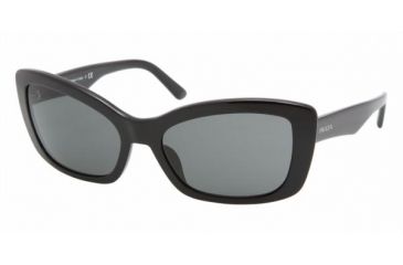 Image of Prada PR03NS Progressive Sunglasses - Gloss Black Frame / 57 mm Prescription Lenses, 1AB1A1-5718