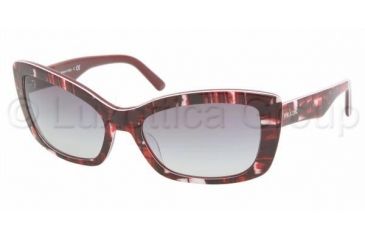 Image of Prada PR03NS Progressive Sunglasses - Top Mimetic Ruby/Ruby Frame / 57 mm Prescription Lenses, BF13M1-5718