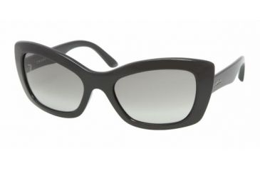 Image of Prada PR19MS Progressive Prescription Sunglasses PR19MS-1AB3M1-5620 - Frame Color Black, Lens Diameter 56 mm