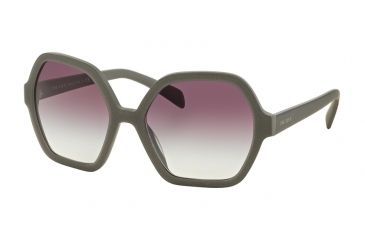 Image of Prada PR06SSF Sunglasses UFG4W1-56 - Matte Alluminium Grey Frame, Violet Gradient Lenses