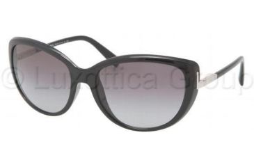 Image of Prada PR07OS Single Vision Prescription Sunglasses PR07OS-1AB3M1-5917 - Frame Color Black, Lens Diameter 59 mm