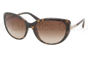 Image of Prada PR07OS Single Vision Prescription Sunglasses PR07OS-2AU6S1-5917 - Lens Diameter 59 mm, Frame Color Havana