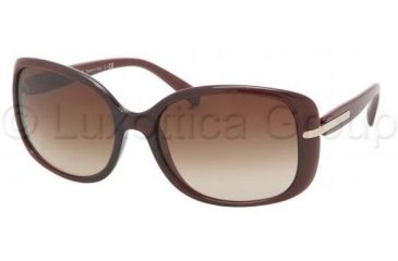 Image of Prada PR08OS Progressive Prescription Sunglasses PR08OS-IAD6S1-5717 - Lens Diameter 57 mm, Frame Color Bordeaux Gradient Red
