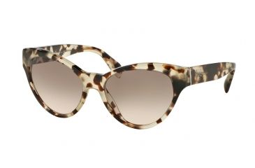 Image of Prada PR08SS Sunglasses UAO4K0-55 - Spotted Opal Brown Frame, Pink Gradient Grey Lenses