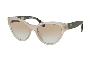 Image of Prada PR08SS Sunglasses UFH4S2-55 - Opal Beige Frame, Light Blue Grad Light Brown Lenses