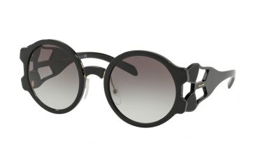 Image of Prada PR13US Bifocal Prescription Sunglasses PR13US-1AB0A7-54 - Lens Diameter 54 mm, Frame Color Black