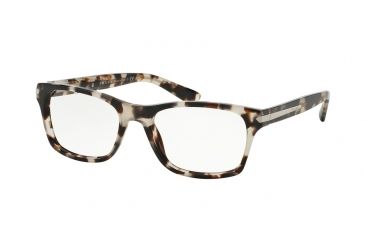 Image of Prada PR16SV Eyeglass Frames UAO1O1-52 - Spotted Opal Brown Frame