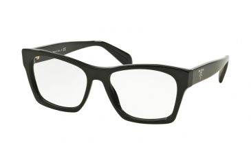 Image of Prada PR22SVF Eyeglass Frames 1AB1O1-54 - Black Frame