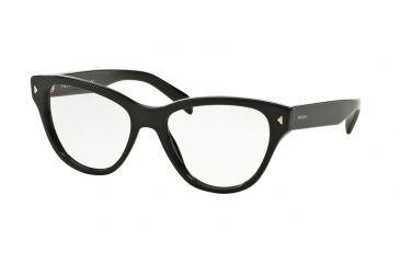Image of Prada PR23SV Eyeglass Frames 1AB1O1-52 - Black Frame