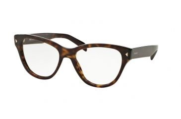 Image of Prada PR23SV Eyeglass Frames 2AU1O1-52 - Havana Frame