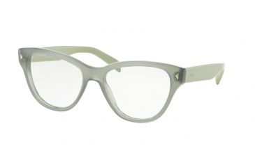 Image of Prada PR23SV Eyeglass Frames UEI1O1-52 - Opal Dark Green Frame