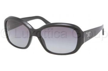 Image of Prada PR31NS Sunglasses 1AB3M1-5816 - Gloss Black Frame, Gray Gradient Lenses, 58mm Lens Diameter