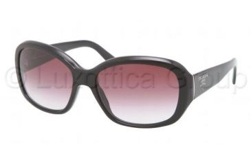 Image of Prada PR31NS Sunglasses 1AB4V1-5816 - Black Frame, Violet Gradient Lenses