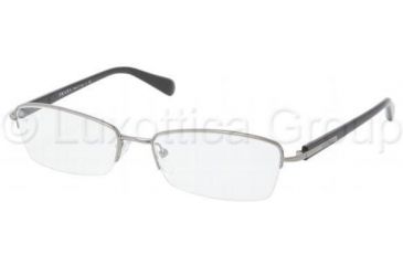 Image of Prada PR52OV Eyeglass Frames 5AV1O1-5217 - Gunmetal Frame, 52 mm Lens Diameter