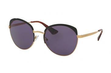 Image of Prada PR54SS Progressive Prescription Sunglasses PR54SS-LAX6O2-59 - Lens Diameter 59 mm, Frame Color Antique Gold/black