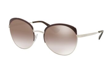 Image of Prada PR54SS Progressive Prescription Sunglasses PR54SS-UF64O0-59 - Lens Diameter 59 mm, Frame Color Amaranth/silver