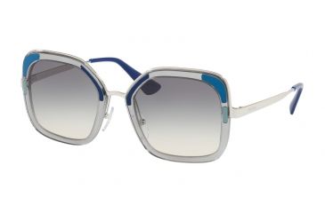 Image of Prada PR57US Progressive Prescription Sunglasses PR57US-LMD130-54 - Lens Diameter 54 mm, Frame Color Transparent Grey