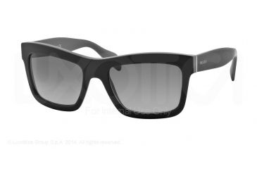 Image of PRADA LOGO PR25QS Single Vision Prescription Sunglasses PR25QS-TKG3M1-56 - Lens Diameter 56 mm, Frame Color Matte Grey/matte Opal Grey