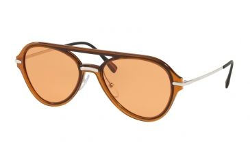 Image of Prada PS04TS Bifocal Prescription Sunglasses PS04TS-FKS1J2-57 - Lens Diameter 57 mm, Frame Color Brown