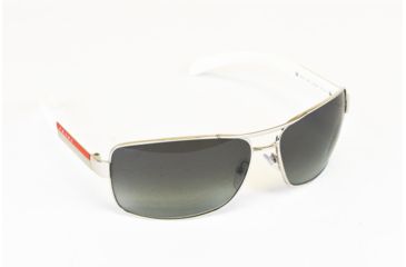 Image of Prada PS54IS Progressive Prescription Sunglasses PS54IS-1BC3M1-6514 - Frame Color Silver, Lens Diameter 65 mm