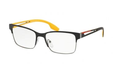 Image of Prada PS55IV Eyeglass Frames YDC1O1-53 - Black Gunmetal Frame