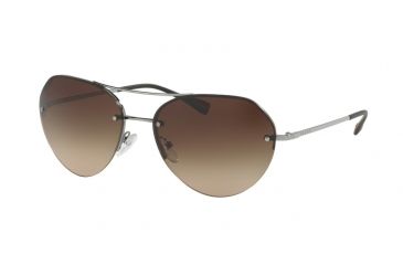 Image of Prada PS57RS Progressive Prescription Sunglasses PS57RS-5AV6S1-59 - Lens Diameter 59 mm, Frame Color Gunmetal