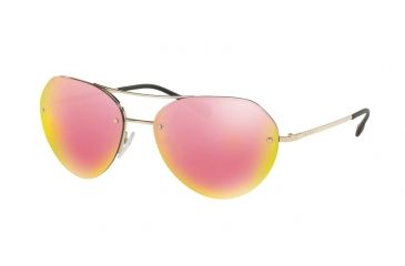 Image of Prada PS57RS Progressive Prescription Sunglasses PS57RS-ZVN5L2-59 - Lens Diameter 59 mm, Frame Color Pale Gold