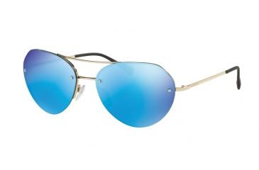 Image of Prada PS57RS Progressive Prescription Sunglasses PS57RS-ZVN5M2-59 - Lens Diameter 59 mm, Frame Color Pale Gold