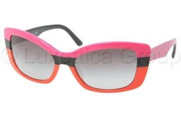 Image of Prada PR03NS Sunglasses with No-Line Progressive Rx Prescription Lenses PR03NS-DAO3M1-5718 - Lens Diameter: 57 mm, Frame Color: Fuxia / Black / Orange