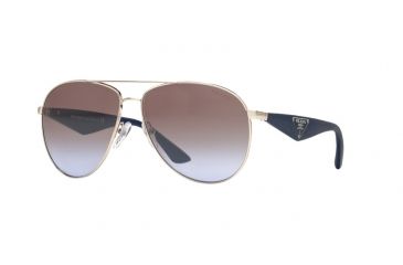 Image of Prada TRIANGLE PR53QS Single Vision Prescription Sunglasses PR53QS-1BC2H2-60 - Lens Diameter 60 mm, Frame Color Silver