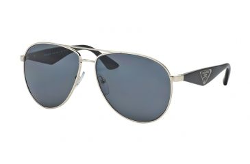 Image of Prada TRIANGLE PR53QS Single Vision Prescription Sunglasses PR53QS-ZVN5Z1-60 - Lens Diameter 60 mm, Frame Color Pale Gold