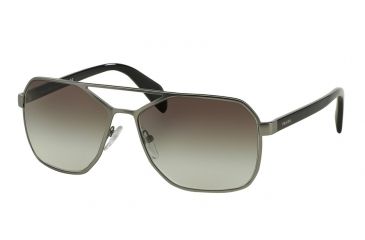 Image of Prada TYPE PR54RS Sunglasses 7CQ0A7-60 - Matte Gunmetal Frame, Grey Gradient Lenses