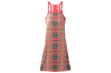 Image of prAna Ardor Dress Womens, Carmine Desert Geo, Medium, W31180369-CRDG-M