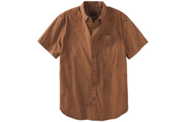Image of prAna Broderick Solid Short Sleeve Shirt - Men's, Tree Bark, Large, M11170310-TRBA-L