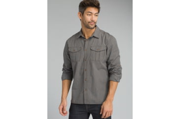 Image of prAna Chapland Long Sleeve Shirt - Men's, Scorched Brown, Small, M23181368-SCBR-S
