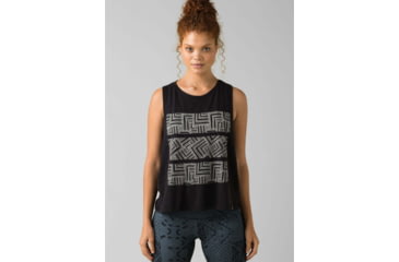 Image of prAna Chez Tank - Womens, Black Right Angles, Large, W11202037-BKRA-L