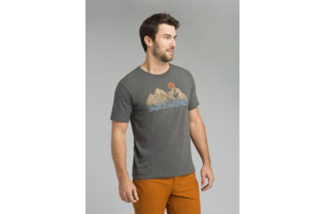 Image of prAna Coronado T-Shirt - Men's, Charcoal Heather, Large, M13181432-CCHT-L