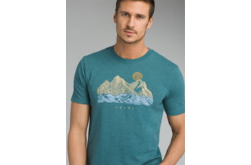 Image of prAna Coronado T-Shirt - Mens, Deep Balsam Heather, Medium, M13181432-DMHT-M