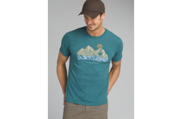 Image of prAna Coronado T-Shirt - Men's, Deep Balsam Heather, Medium, M13181432-DMHT-M