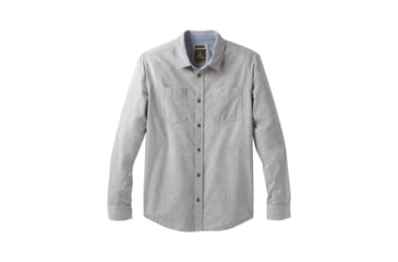 Image of prAna Dilettante Long Sleeve Slim Shirt - Mens, Cargo Green, Large, M23180492-CAGR-L