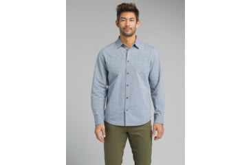 Image of prAna Dilettante Long Sleeve Slim Shirt - Men's, Nautical, Large, M23180492-NAU-L