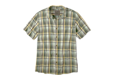 Image of prAna Duke Short Sleeve Woven Shirt - Men's-Green-Small
