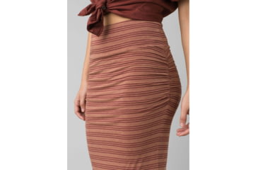 Image of prAna Foundation Skirt - Womens, Vino Heather Stripe, Medium, W31202122-VIHS-M