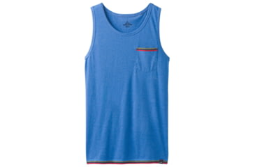 Image of prAna Garrity Tank Mens, Island Blue Heather, Small, M11181404-IBHT-S