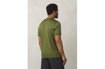 Image of Prana Hardesty Short Sleeve Mens, Fern Green Stripe, Small, M11170402-FEGS-S