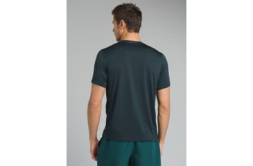Image of prAna Hardesty Short Sleeve T-Shirt - Mens, Highland Green Stripe, Large, M11170402-HGST-L