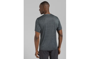 Image of prAna Hardesty T-Shirt - Mens, Grey Blue Stripe, Medium, M11170402-GBST-M