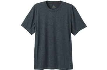 Image of prAna Hardesty T-Shirt - Mens, Grey Blue Stripe, Medium, M11170402-GBST-M